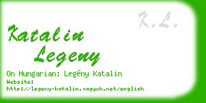 katalin legeny business card