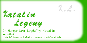 katalin legeny business card